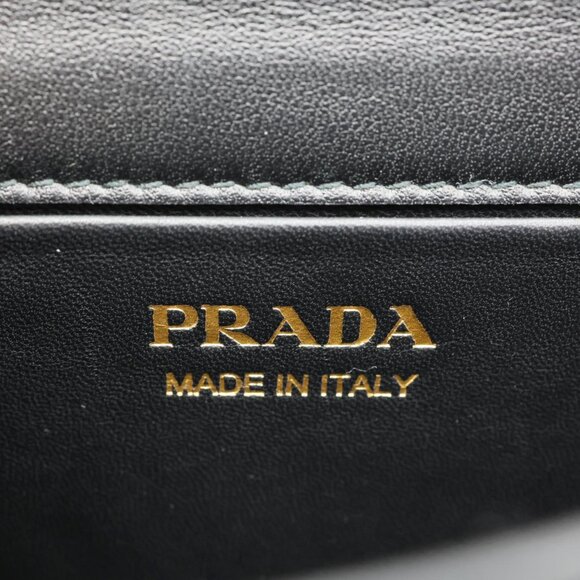 Prada Quilted Nappa Stitched Leather Crossbody Bag Black - Picture 15 of 15